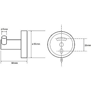 Крючок Bemeta Brilo 161106032 золото купить в интернет-магазине сантехники Sanbest