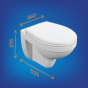 Унитаз подвесной Cersanit DELFI S-SET-DEL/Black/TPL/Cg-w с инсталляцией, с крышкой микролифт, белый/кнопка хром глянцевый купить в интернет-магазине Sanbest