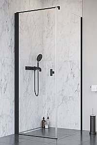 Душевой уголок Radaway NES Black KDJ I 80х75 стекло прозрачное/профиль черный матовый купить в интернет-магазине Sanbest