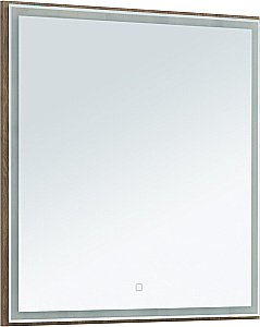 Тумба с раковиной Aquanet Nova Lite 75 с зеркалом, 2 дверцы дуб рошелье для ванной в интернет-магазине Sanbest