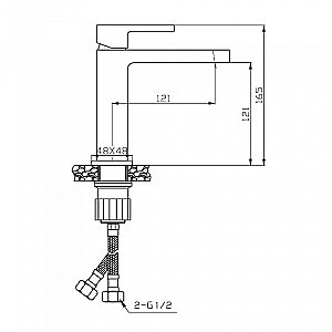 Смеситель для раковины Agger Great A2802111 с декором купить в интернет-магазине сантехники Sanbest