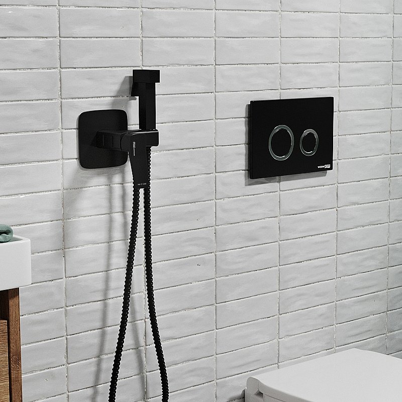 Гигиенический душ WasserKRAFT Nuthe 9138 черный матовый купить в интернет-магазине сантехники Sanbest