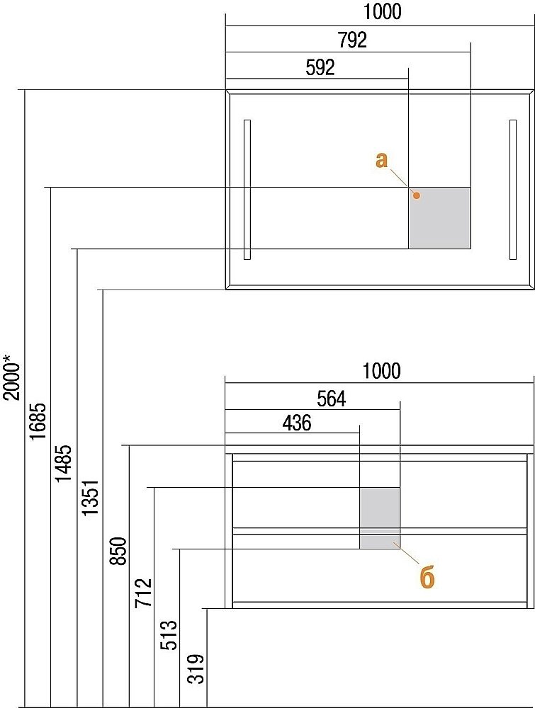 Зеркало Акватон Римини 100 в ванную от интернет-магазине сантехники Sanbest