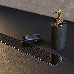 Душевой лоток PAINI Medium CH850MC 85 черный матовый купить в интернет-магазине Sanbest