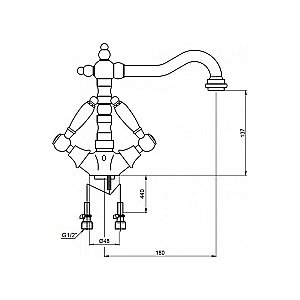 Смеситель для кухни Kaiser Vincent 31011-1 купить в интернет-магазине сантехники Sanbest