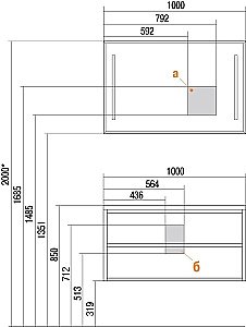 Зеркало Акватон Римини 100 в ванную от интернет-магазине сантехники Sanbest