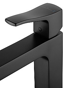 Смеситель для раковины высокий WONZON & WOGHAND FLEX, Черный матовый (WW-88019072-MB) купить в интернет-магазине сантехники Sanbest