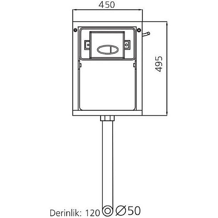 Бачок скрытого монтажа SantiLine SL-05 купить в интернет-магазине сантехники Sanbest