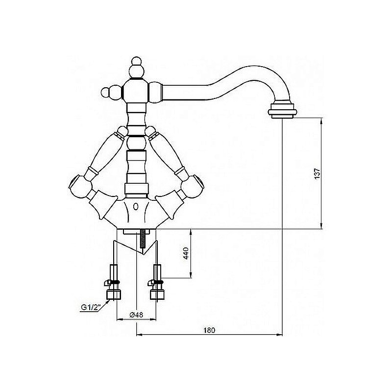 Смеситель для кухни Kaiser Vincent 31011-1 купить в интернет-магазине сантехники Sanbest