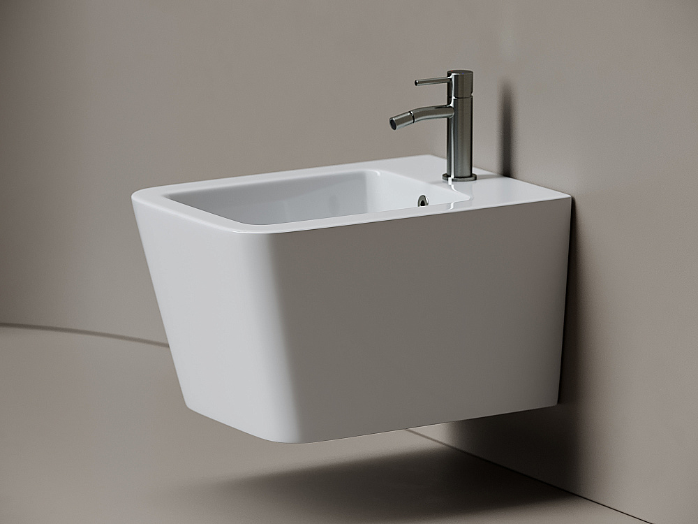 Биде подвесное Ceramica Nova Miro CN11004 белое купить в интернет-магазине Sanbest