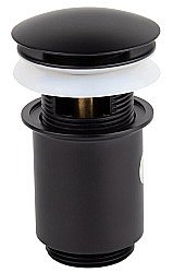 Донный клапан Kaiser 8011Bl черный купить в интернет-магазине сантехники Sanbest