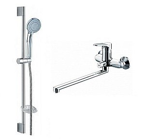 Душевой набор 2 В 1 Bravat ECO F00414C купить в интернет-магазине сантехники Sanbest