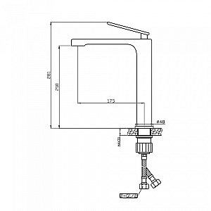Смеситель для раковины Agger Beauty A2612100 хром купить в интернет-магазине сантехники Sanbest