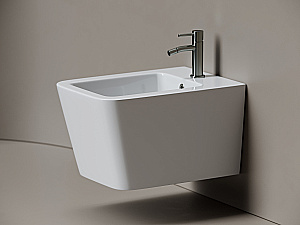 Биде подвесное Ceramica Nova Miro CN11004 белое купить в интернет-магазине Sanbest