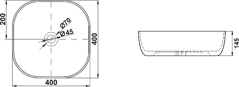 Раковина Melana A500C A500C-805 белая купить в интернет-магазине Sanbest