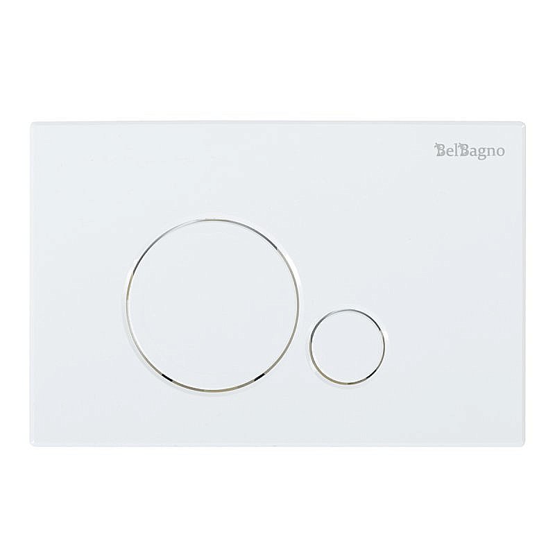 Унитаз подвесной BelBagno UNO BB3105CHR безободковый, с крышкой микролифт, с инсталляцией и белой кнопкой купить в интернет-магазине Sanbest