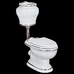 Унитаз Migliore Milady 31742 белый/декор платина D2 купить в интернет-магазине Sanbest