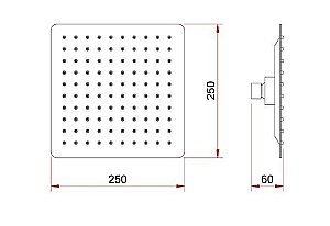 Верхний душ Berges VENTAS 74002 черный матовый купить в интернет-магазине сантехники Sanbest