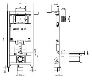 Унитаз подвесной Jacob Delafon RODIN+ E21749RU-00 безободковый, с крышкой микролифт, с инсталляцией и кнопкой хром купить в интернет-магазине Sanbest