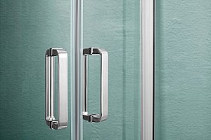 Душевой уголок Aquatek Ария AQ ARI RO 10020CH 100х100 стекло прозрачное/профиль хром купить в интернет-магазине Sanbest