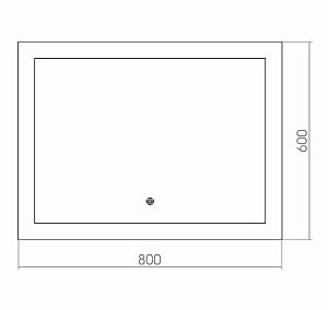 Зеркало MIXLINE Норма 530907 80 в ванную от интернет-магазине сантехники Sanbest