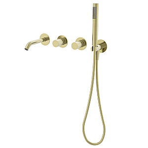 Смеситель для ванны Vincea Aura VBTW-6AU1BG брашированное золото купить в интернет-магазине сантехники Sanbest