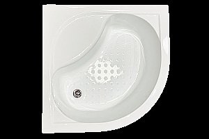 Душевой уголок Royal Bath RB90BK-C-BL-Practic 90х90 стекло рифленое/профиль черный купить в интернет-магазине Sanbest