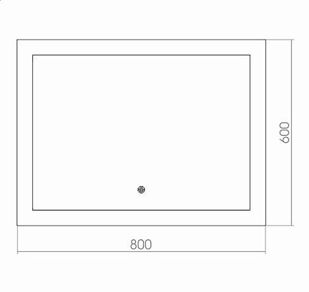 Зеркало MIXLINE Норма 530907 80 в ванную от интернет-магазине сантехники Sanbest