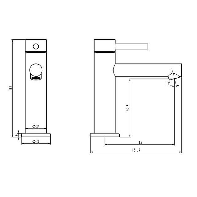 Cмеситель для раковины Caprigo DON 53-522-brg золото матовое купить в интернет-магазине сантехники Sanbest