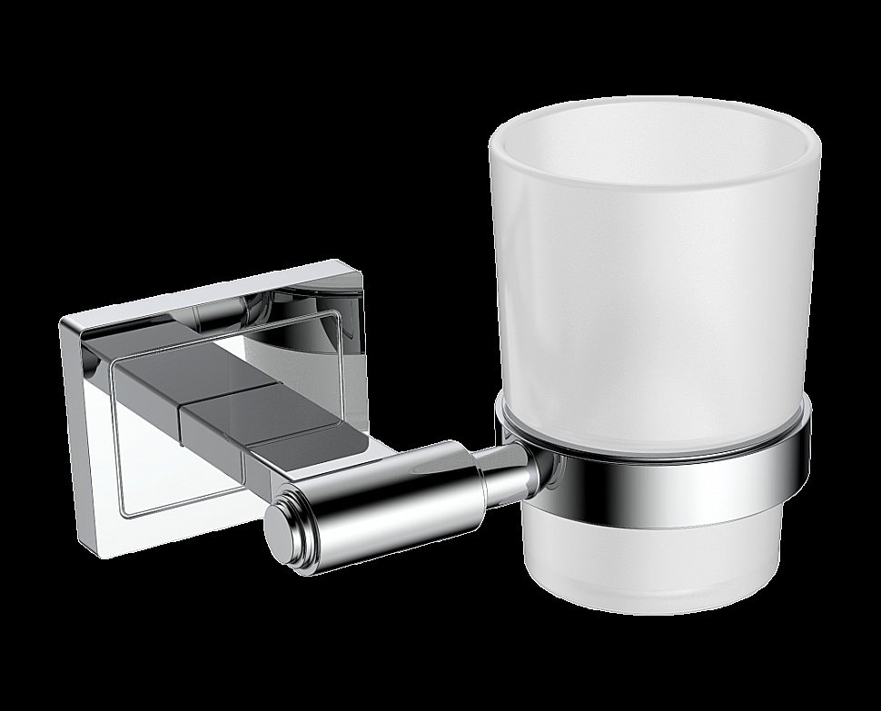Стакан для зубных щеток CeramaLux Gamma 12302 хром купить в интернет-магазине сантехники Sanbest