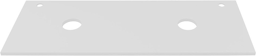 Столешница для раковины Aquanet Арт 120 белый матовый для ванной в интернет-магазине сантехники Sanbest