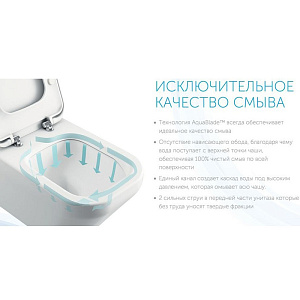 Унитаз напольный Ideal Standard Connect Air E013701 с бачком E073401 белый, безободковый купить в интернет-магазине Sanbest