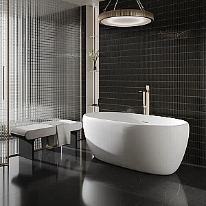 Ванна Salini LUCE S-stone 100122M 150x75 белая купить в интернет-магазине Sanbest