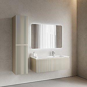 Тумба с раковиной Sancos Snob R 1.0 SNR1.0120LCE/SNR1.0120RCE Beige Soft для ванной в интернет-магазине Sanbest