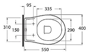 Унитаз подвесной Migliore Impero ML.IMP-25.340.BI купить в интернет-магазине Sanbest