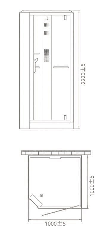 Душевая кабина Orans Diamond SR-89101S 100х100 white купить в интернет-магазине Sanbest