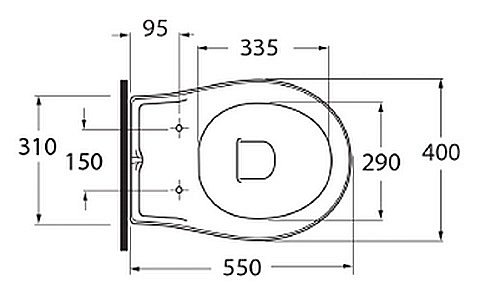 Унитаз подвесной Migliore Impero ML.IMP-25.340.BI купить в интернет-магазине Sanbest