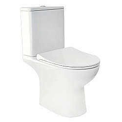 Унитаз напольный Gural Vit Tria Slim TR04KLZ01-SL&TR02RZV01 безободковый, с крышкой микролифт, с бачком купить в интернет-магазине Sanbest