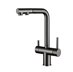 Смеситель для кухни WONZON & WOGHAND WW-88458018-BGM темный графит купить в интернет-магазине сантехники Sanbest