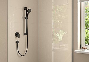 Душевой гарнитур Hansgrohe Vernis Blend 26422670 черный матовый купить в интернет-магазине сантехники Sanbest