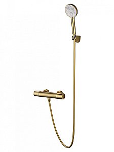 Смеситель для душа с термостатом WONZON & WOGHAND INN 2 WW-A2006-A-BG золото брашированное купить в интернет-магазине сантехники Sanbest