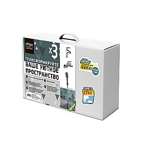 Набор смесителей PAINI Atomix D1CRSET4 хром купить в интернет-магазине сантехники Sanbest