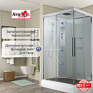 Душевая кабина AvaCan K Серия K2810 100х80 стандартная купить в интернет-магазине Sanbest