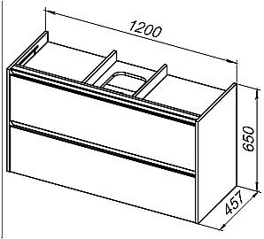 Тумба с раковиной Allen Brau ACTIVITY 120 белый матовый/олива браш для ванной в интернет-магазине Sanbest