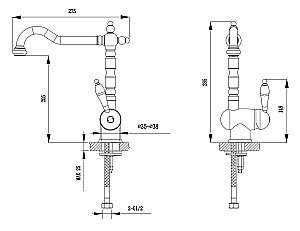 Смеситель для кухни Timo Morea 2406F хром купить в интернет-магазине сантехники Sanbest