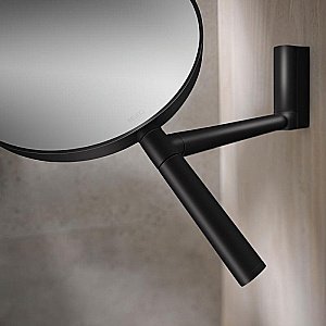 Зеркало косметическое KEUCO PLAN 17649370002 черный матовый купить в интернет-магазине сантехники Sanbest