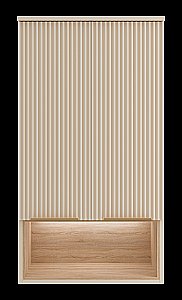 Шкаф подвесной Misty Enfida 60 ENF-08060-031 Бежевый / Дуб Сонома светлый для ванной в интернет-магазине сантехники Sanbest