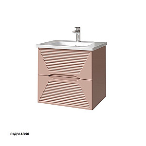 Тумба с раковиной Caprigo Modo-Terza 60 с интегрированной ручкой, цвет на выбор для ванной в интернет-магазине Sanbest