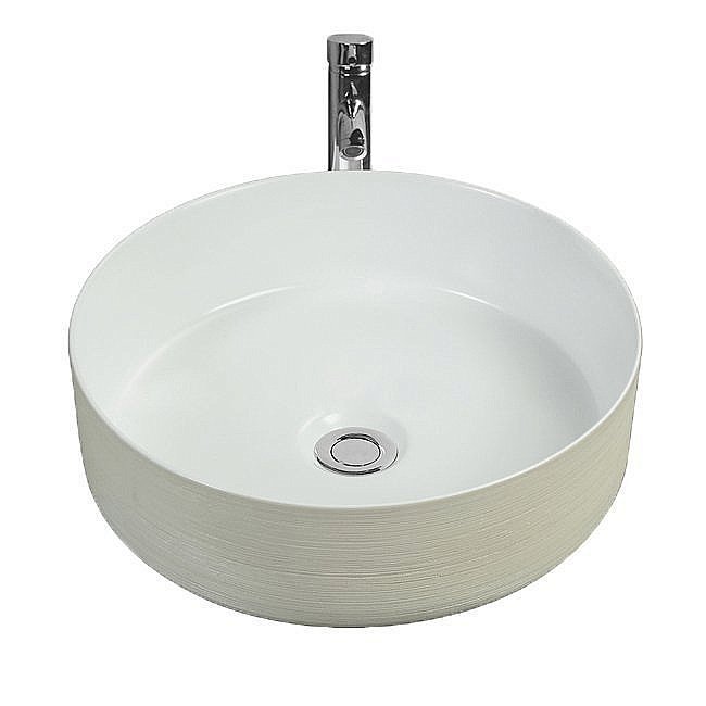 Раковина накладная Gid 36 D1357h028 53329 кремовая, белая купить в интернет-магазине Sanbest