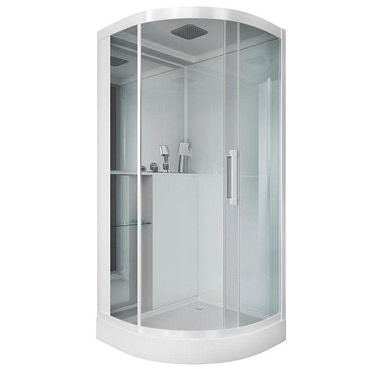 Душевая кабина Grossman GR160 100x100 прозрачная/белый купить в интернет-магазине Sanbest